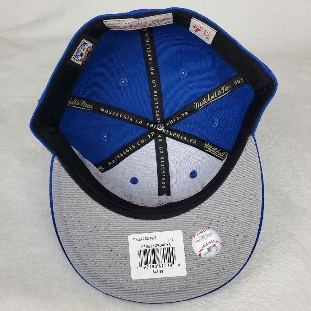 Colorado Rockies Mitchell & Ness MLB Fitted 7 3/4 Liberty Fit Hat‎ Cap Blue NWT
